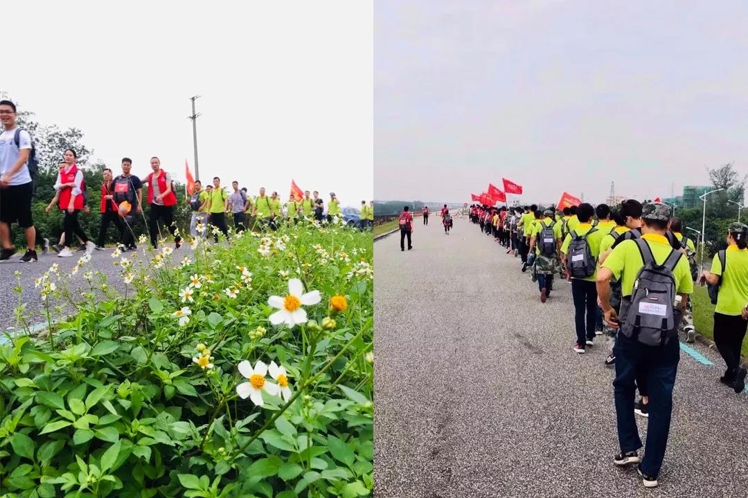 亮閣門窗&孔雀木紋|挑戰(zhàn)極限,五十公里徒步友誼之旅。